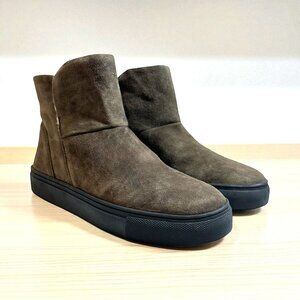 NEW Walk With Me by Coldwater Creek Brown Suede Fleece Lined Booties Size 6.5